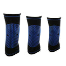 Sports Basketball Soccer Running Cycling Knee Support Protective Gear Soft Sweat Absorbing Sleeve Kneepad Brace -Blue M
