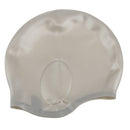 Adult Waterproof Silicone Flexible Elastic Swimming Hat Head Ear Protection Hat Outdoor Water Sports Accessory Gray