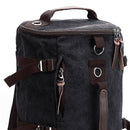 Men Fashionable Detachable Long Sling Shoulder Strap Hiking Camping Travel Backpack Messenger Tote Bag Handbag Black