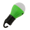 Lightweight Portable Outdoor Indoor Hanging 3 LED Camping Hiking Tent Light Bulb Fishing Lantern Lamp Green