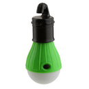 Lightweight Portable Outdoor Indoor Hanging 3 LED Camping Hiking Tent Light Bulb Fishing Lantern Lamp Green