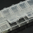 12 Compartment Empty Storage Case Box For Nail Art Tips Gems Rhinestone Tool
