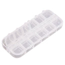 12 Compartment Empty Storage Case Box For Nail Art Tips Gems Rhinestone Tool