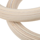 Wooden Gymnastic Rings Adjustable Pair Strength Training Rings with Straps