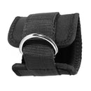 Ankle Strap D-Ring Multi-Gym Leg Thigh Pulley weight Lifting Training Fitness Workout Equipment 1 Pair Black