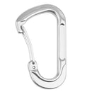 Aluminum Alloy D-Shape Outdoor Hiking Camping Carabiner Bottle Bag Keyring Hanging Snap Carabiner -Silver