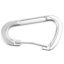 Aluminum Alloy D-Shape Outdoor Hiking Camping Carabiner Bottle Bag Keyring Hanging Snap Carabiner -Silver