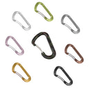 Aluminum Alloy D-Shape Outdoor Hiking Camping Carabiner Bottle Bag Keyring Hanging Snap Carabiner -Silver