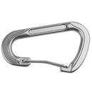 Aluminum Alloy D-Shape Outdoor Hiking Camping Carabiner Bottle Bag Keyring Hanging Snap Carabiner - Grey