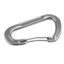 Aluminum Alloy D-Shape Outdoor Hiking Camping Carabiner Bottle Bag Keyring Hanging Snap Carabiner - Grey