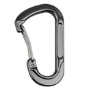 Aluminum Alloy D-Shape Outdoor Hiking Camping Carabiner Bottle Bag Keyring Hanging Snap Carabiner - Black