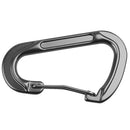 Aluminum Alloy D-Shape Outdoor Hiking Camping Carabiner Bottle Bag Keyring Hanging Snap Carabiner - Black