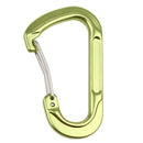 Aluminum Alloy D-Shape Outdoor Hiking Camping Carabiner Bottle Bag Keyring Hanging Snap Carabiner - Green
