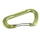 Aluminum Alloy D-Shape Outdoor Hiking Camping Carabiner Bottle Bag Keyring Hanging Snap Carabiner - Green