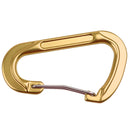 Aluminum Alloy D-Shape Outdoor Hiking Camping Carabiner Bottle Bag Keyring Hanging Snap Carabiner - Gold