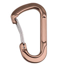 Aluminum Alloy D-Shape Outdoor Hiking Camping Carabiner Bottle Bag Keyring Hanging Snap Carabiner - Brown