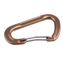 Aluminum Alloy D-Shape Outdoor Hiking Camping Carabiner Bottle Bag Keyring Hanging Snap Carabiner - Brown