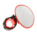 Universal Mountain Road Bike Bicycle Cycling Mirror 360 Degree Rotate Handlebar Rearview Mirror - Red
