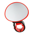 Universal Mountain Road Bike Bicycle Cycling Mirror 360 Degree Rotate Handlebar Rearview Mirror - Red