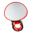 Universal Mountain Road Bike Bicycle Cycling Mirror 360 Degree Rotate Handlebar Rearview Mirror - Red