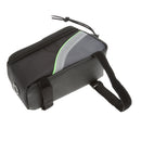 Cycling Bike Bicycle Easy Install Quick Release 4.8inch Touch Screen Phone Purse Sunglasses Storage Holder Pouch Bag Black+Green