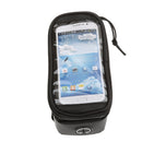 Cycling Bike Bicycle Easy Install Quick Release 4.8inch Touch Screen Phone Purse Sunglasses Storage Holder Pouch Bag Black+Green