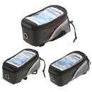 Cycling Bike Bicycle Easy Install Quick Release 4.8inch Touch Screen Phone Purse Sunglasses Storage Holder Pouch Bag Black+Red