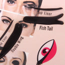 6 in 1 EYELINER Stencil Eye Shadow Guide Quick Smokey Cat Makeup Tool Beauty