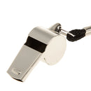 Metal Referee Whistle with Black Lanyard for Training Emergency Survival