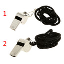Metal Referee Whistle with Buckle Lanyard for Training Emergency Survival