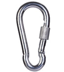 Set Of Polyester Lightweight High Strength Durable Steel Core Composite Rope + Safety Waist Bet Harness ?+ 8-Shape Belay Device Descender +Screw Lock Carabiner + Protective Gloves
