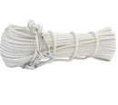 Set Of Polyester Lightweight High Strength Durable Steel Core 20m Composite Rope + Safety Waist Bet Harness + 8-Shape Belay Device Descender +Screw Lock Carabiner + Protective Gloves
