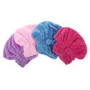 Beautiful Fashionable Superfine Strong Resistant Hair Turban Wrap Shower Bath Caps Pink