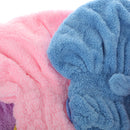 Beautiful Fashionable Superfine Strong Resistant Hair Turban Wrap Shower Bath Caps Pink