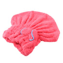 Beautiful Fashionable Superfine Strong Resistant Hair Turban Wrap Shower Bath Caps Red