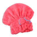 Beautiful Fashionable Superfine Strong Resistant Hair Turban Wrap Shower Bath Caps Red