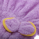 Beautiful Fashionable Superfine Strong Resistant Hair Turban Wrap Shower Bath Caps Purple