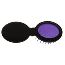 2 in 1 Round Folding Comb Massage Brush w/ Mirror Healthcare Purple