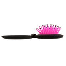 2 in 1 Folding Compact Hair Comb Massage Brush w/ Mirror Healthcare Rose red