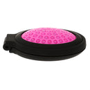2 in 1 Folding Compact Hair Comb Massage Brush w/ Mirror Healthcare Rose red