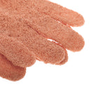 1 Pair Stretchable Exfoliating Bath Glove Shower Skin Care Scrubber Massage Skin Cleansing Gloves Orange