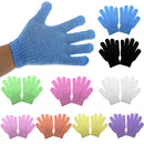 1 Pair Stretchable Exfoliating Bath Glove Shower Skin Care Scrubber Massage Skin Cleansing Gloves Orange