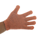 1 Pair Stretchable Exfoliating Bath Glove Shower Skin Care Scrubber Massage Skin Cleansing Gloves Orange