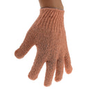 1 Pair Stretchable Exfoliating Bath Glove Shower Skin Care Scrubber Massage Skin Cleansing Gloves Orange