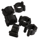 6PCS Billiards Snooker Accessories Cue Clips for Pool Cue Racks Black