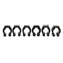 6PCS Billiards Snooker Accessories Cue Clips for Pool Cue Racks Black