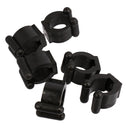 6PCS Billiards Snooker Accessories Cue Clips for Pool Cue Racks Black