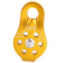 20KN Rock Climbing Arborist Tree Climb Rope Fixed Type Pulley Gold