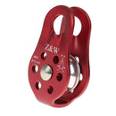 Tree Arborist Rock Climbing Fixed Rope Pulley + 2pcs Self Locking Carabiners