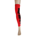 Basketball Football Runners Cyclists Golfers Compression Leg Calf Support Wrap Sports Elastic Sweat Absorbing Brace Sleeve L Red